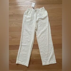 LNA off white Linen Pants